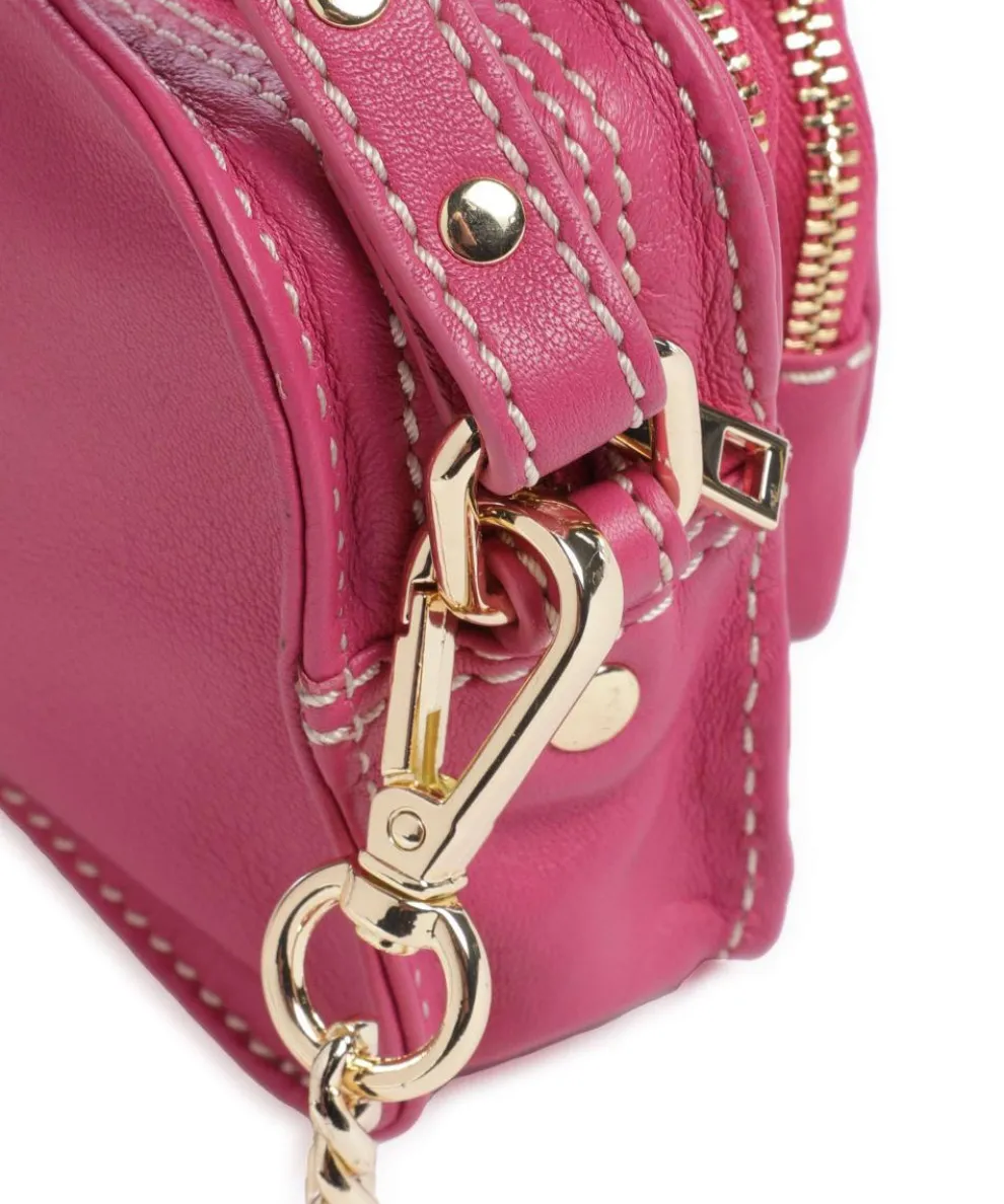 Cozy Helena Crossbody bag softly grained calfskin pink