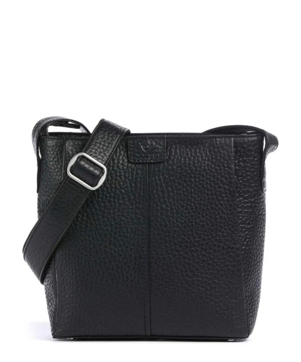 Hirsch Beatrix Crossbody bag grained leather black