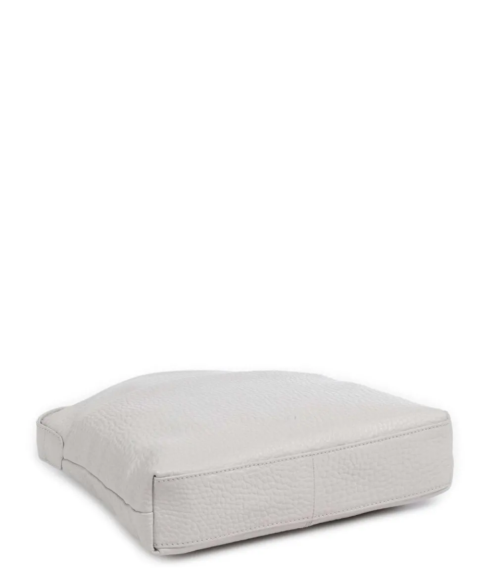 Hirsch Bristol Crossbody bag grained leather light grey