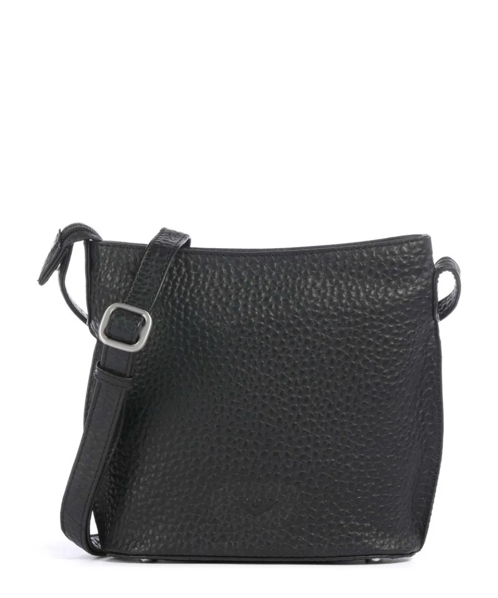 Hirsch Crossbody bag grained leather black
