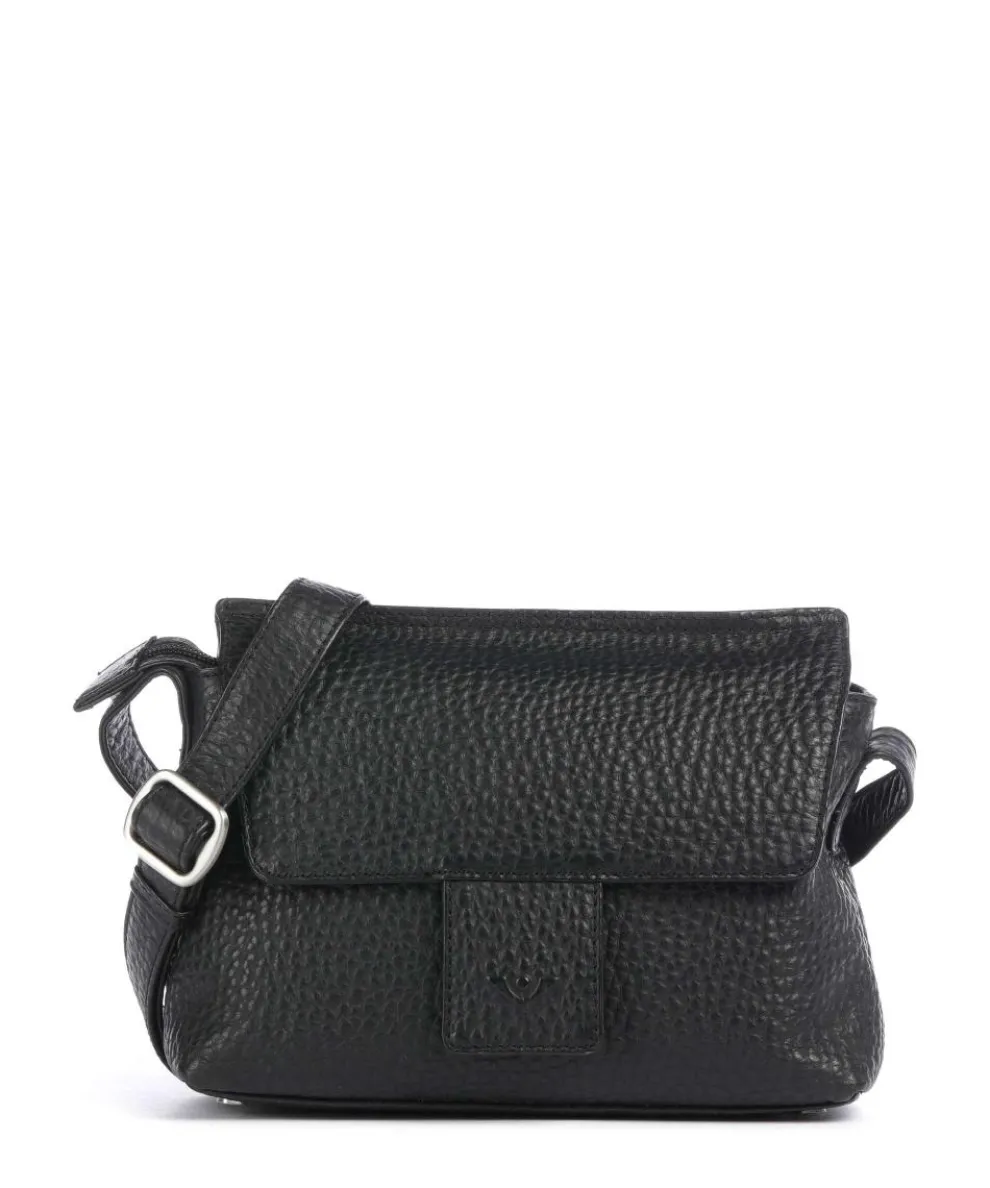 Hirsch Crossbody bag grained leather black