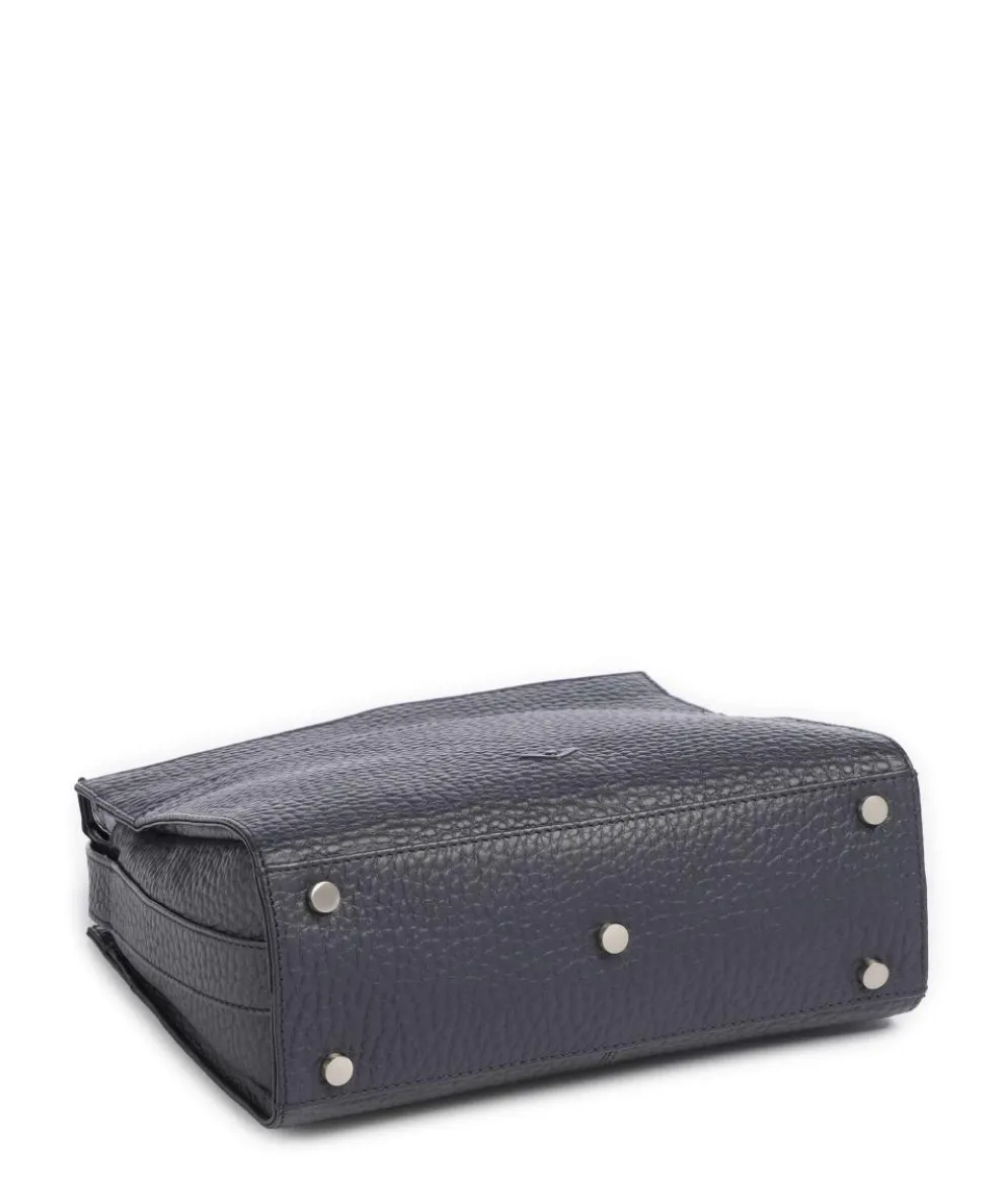 Hirsch Crossbody bag grained leather dark blue