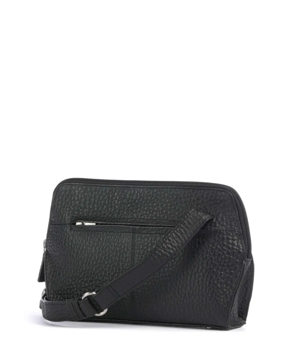 Hirsch Fietke Crossbody bag grained leather black
