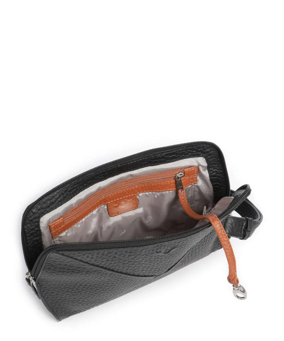 Hirsch Fietke Crossbody bag grained leather black