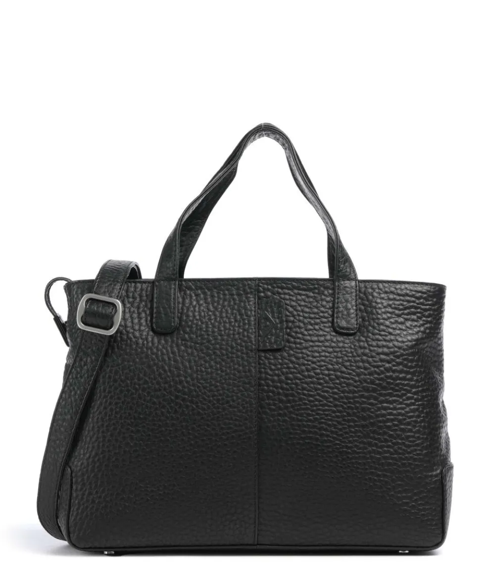 Hirsch Handbag grained leather black
