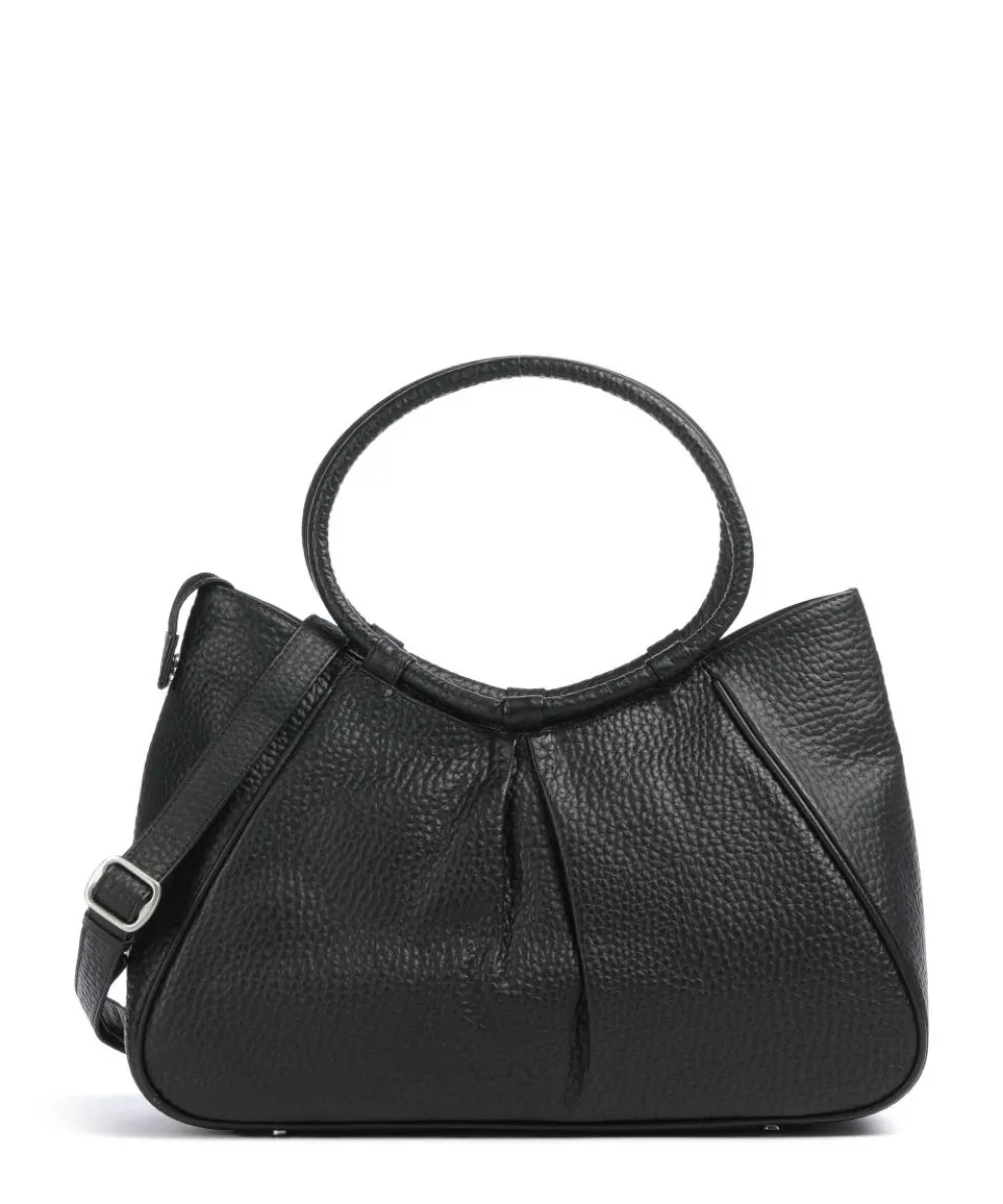 Hirsch Ilona Handbag grained cow leather black