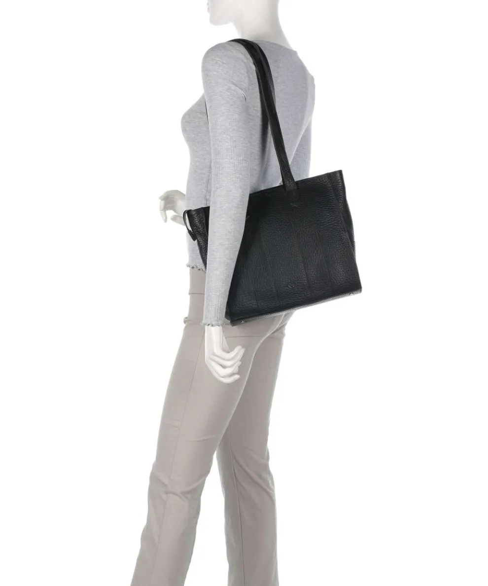 Hirsch Mandira Shoulder bag grained leather black