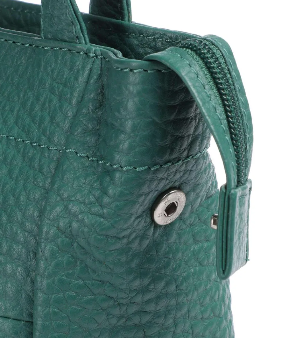 Hirsch Quila Shoulder bag grained leather green