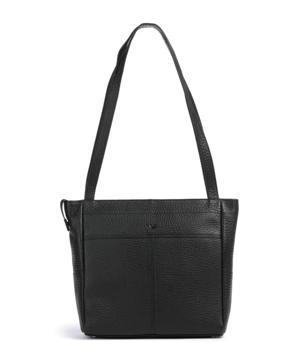 Hirsch Quila Shoulder bag grained leather black