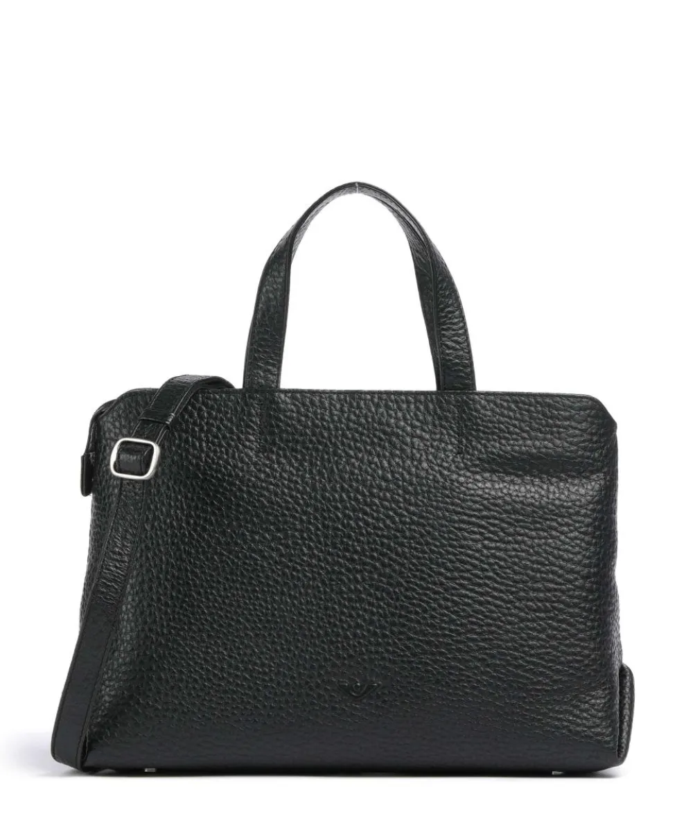 Hirsch Winona Handbag grained leather black