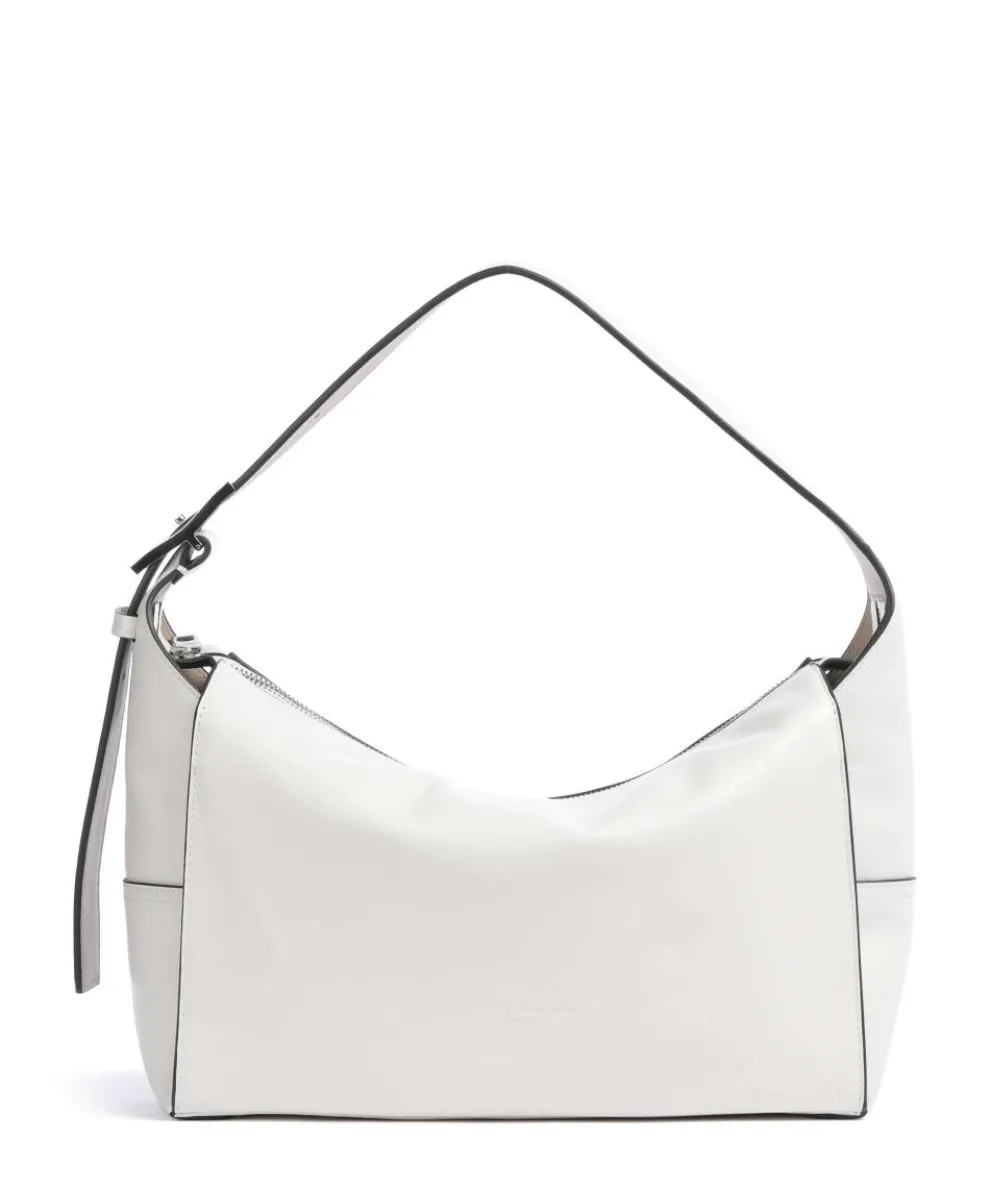 Lou Calf Optic M Hobo bag softly grained calfskin white