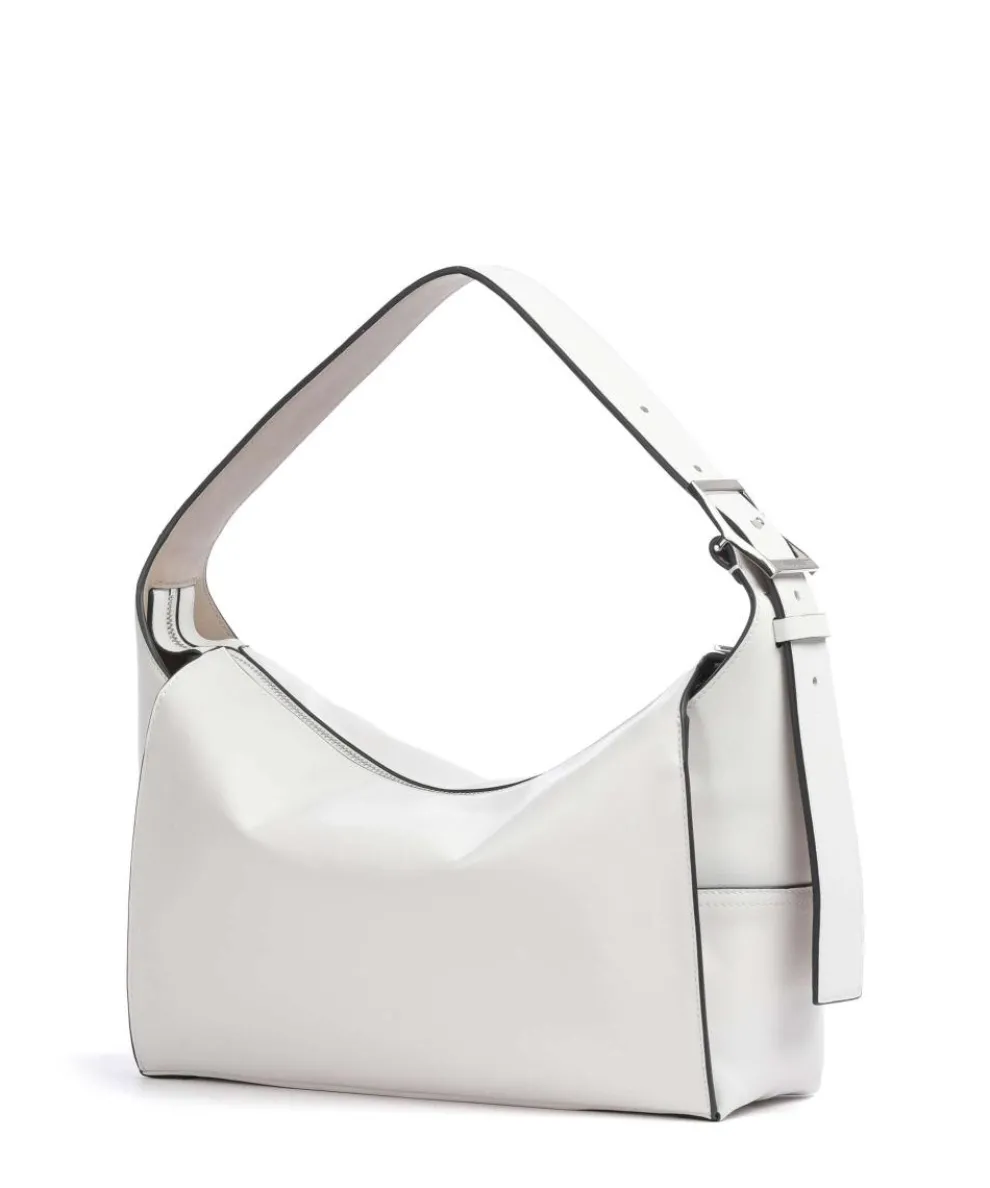 Lou Calf Optic M Hobo bag softly grained calfskin white