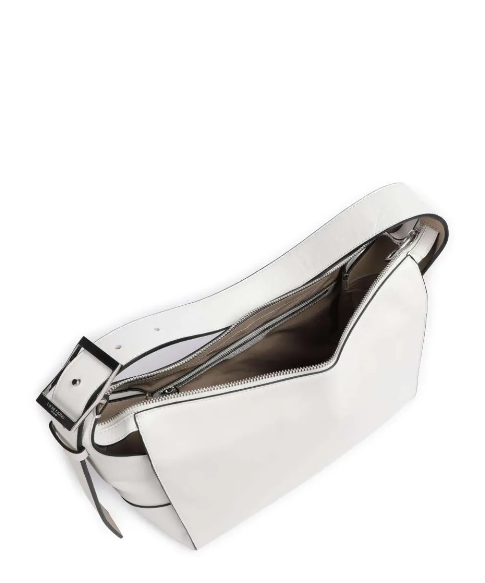 Lou Calf Optic M Hobo bag softly grained calfskin white