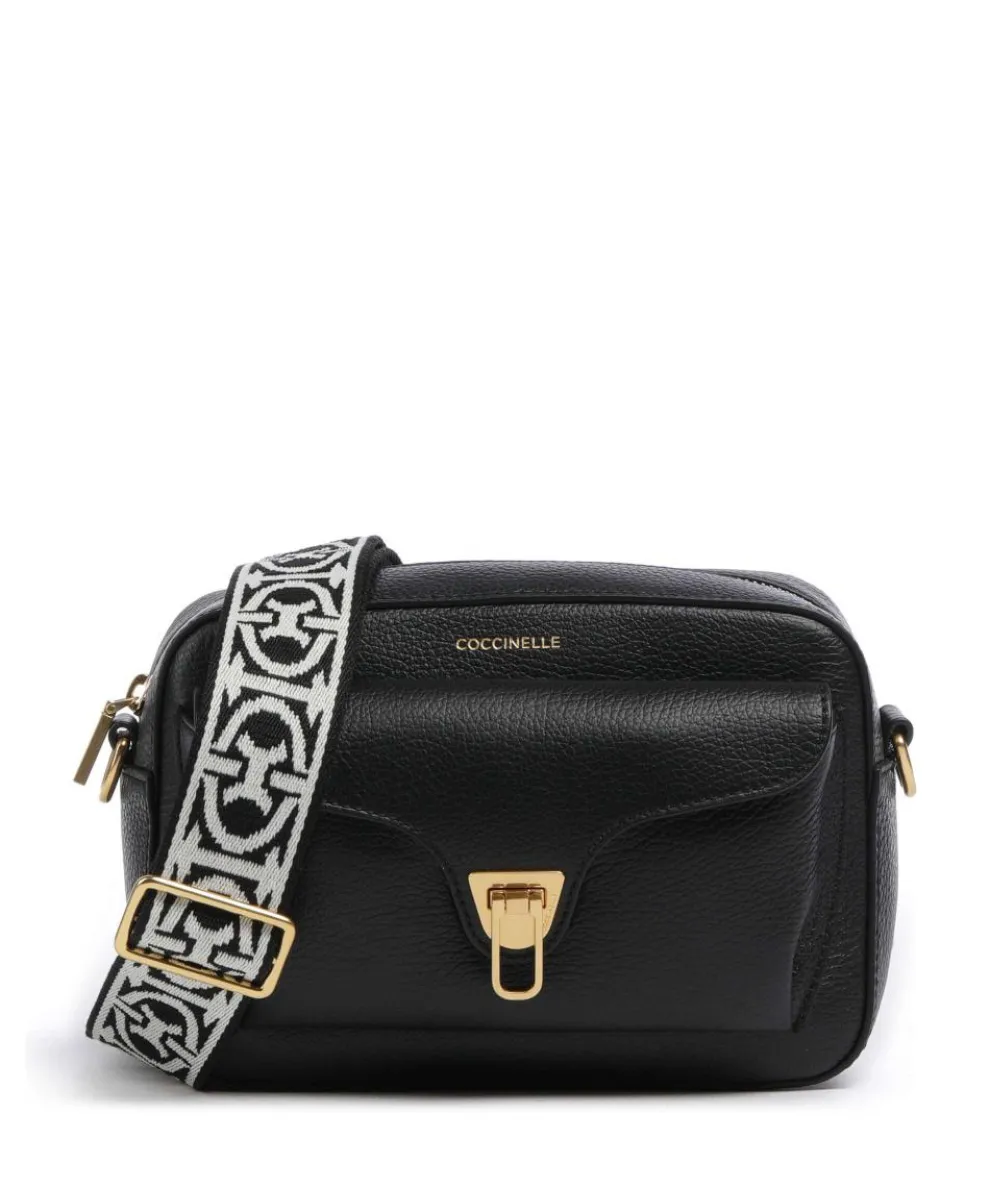 Beat Soft Ribbon Crossbody bag grained leather black