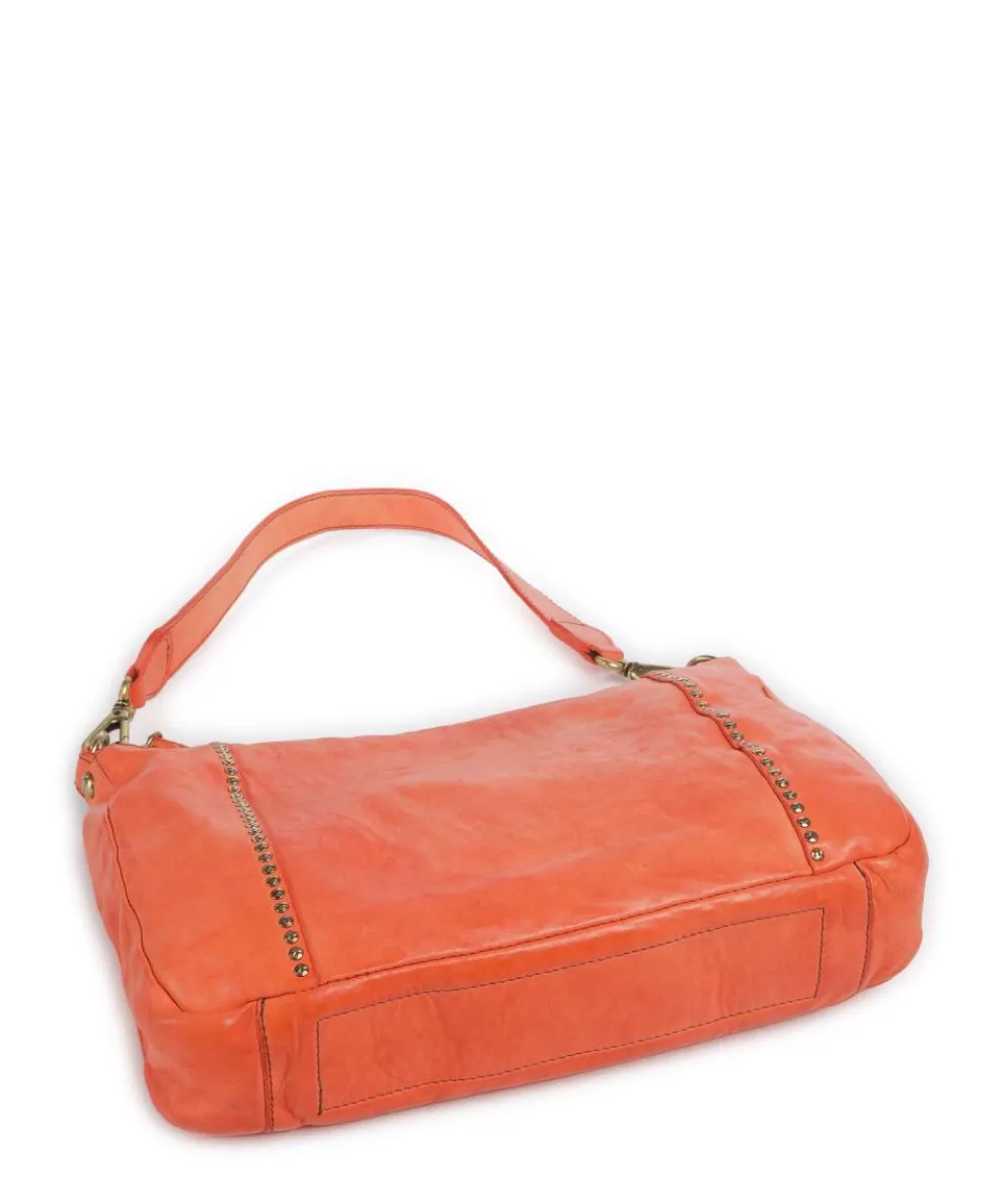 Hobo bag cow leather orange