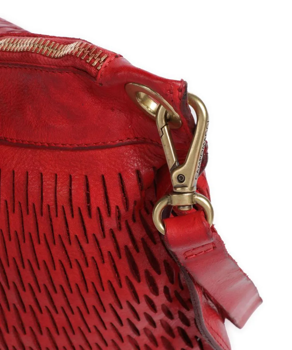 Hobo bag cow leather red
