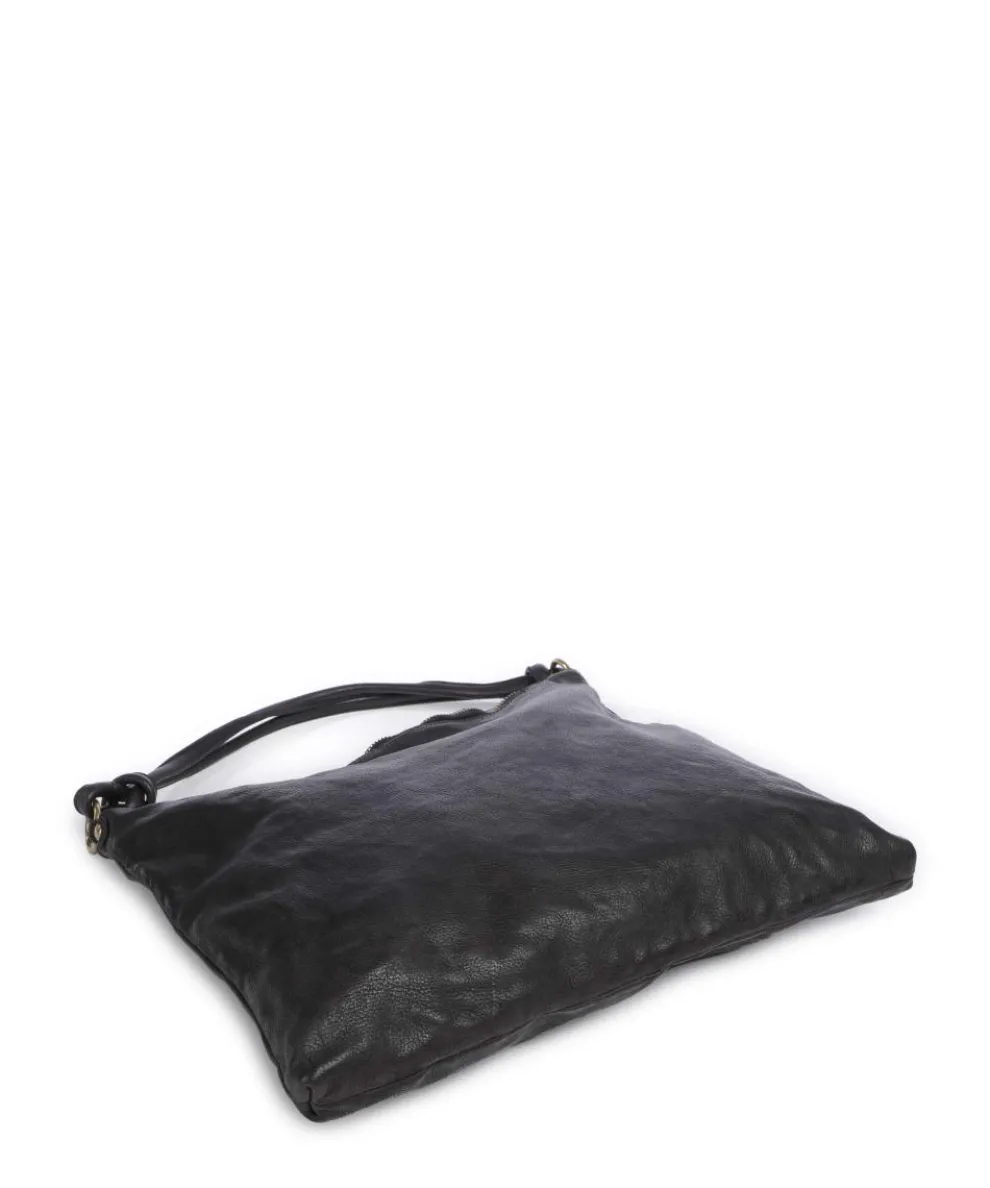 Hobo bag fine grain cow leather anthracite