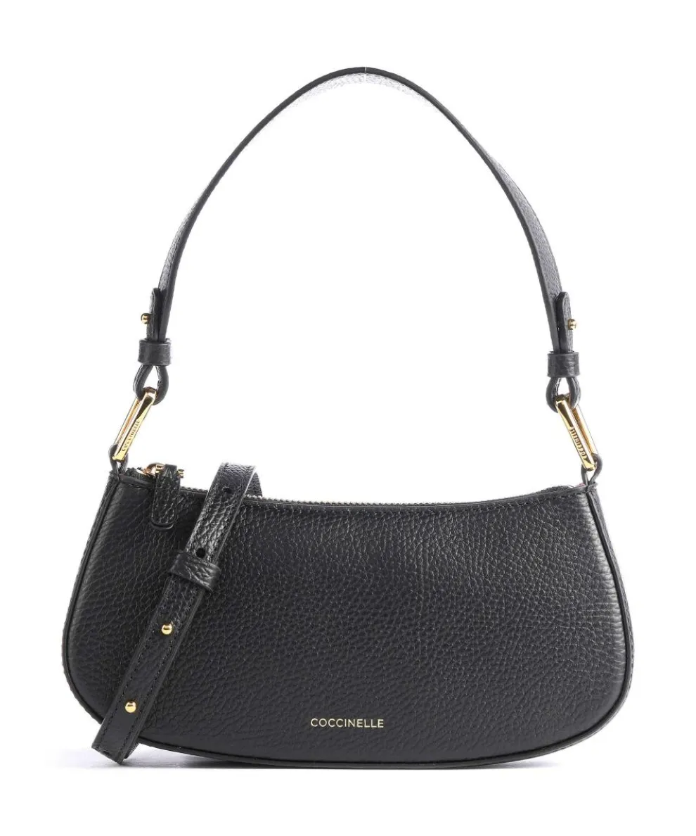 Merveille Shoulder bag grained leather black