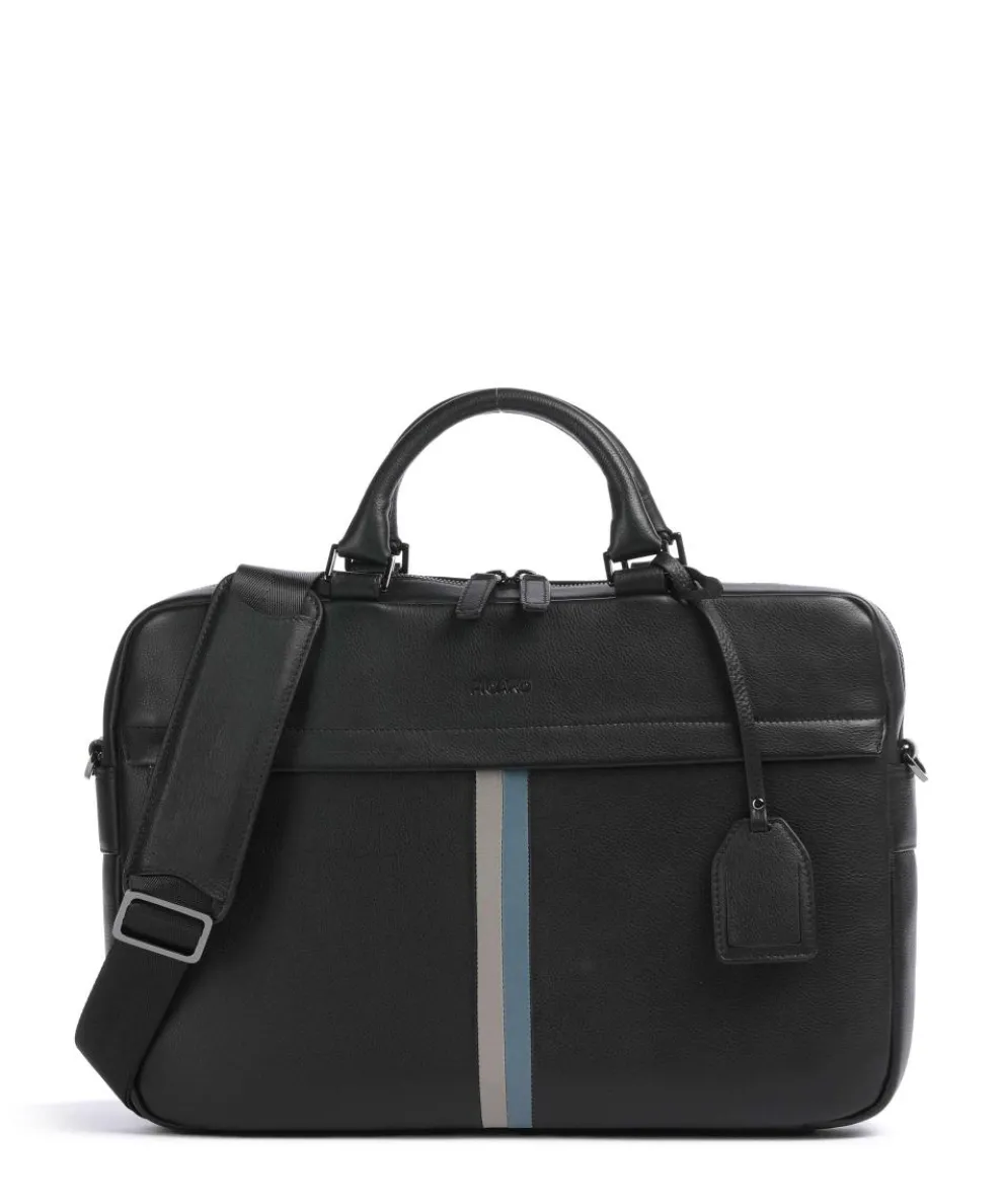 Horizon Briefcase 14″ grained cow leather black