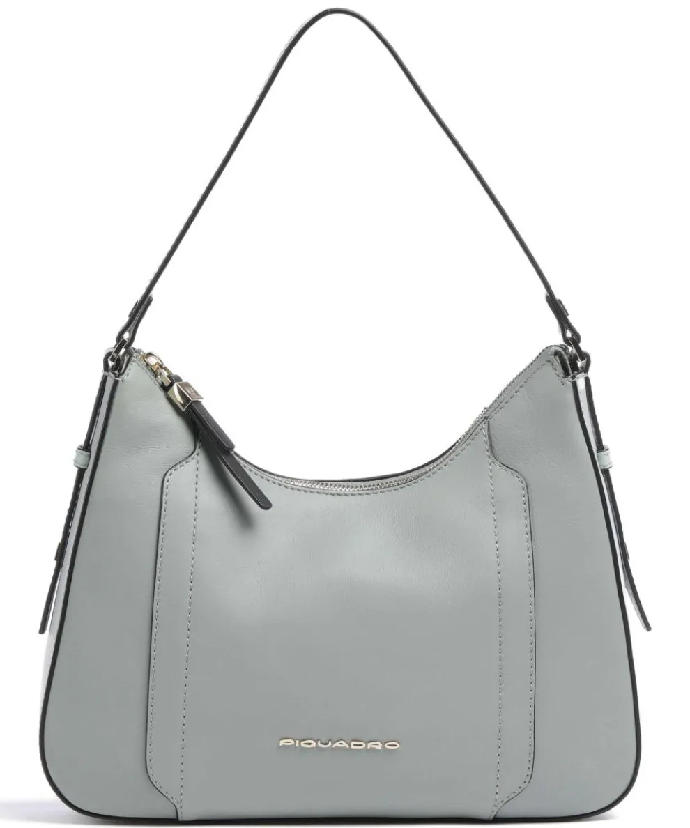 Circle Shoulder bag fine grain cow leather mint green
