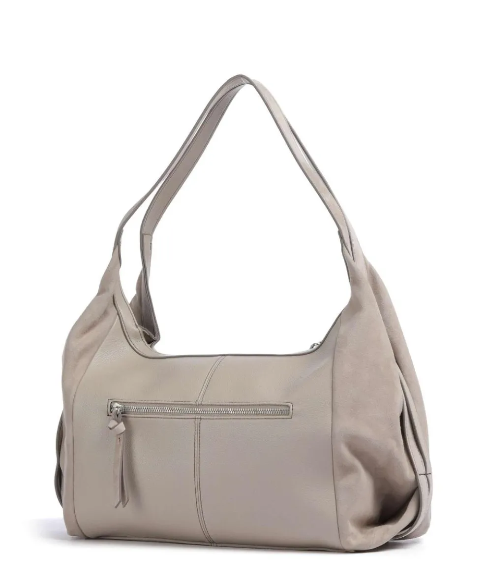 Best to come Hobo bag brushed leather taupe