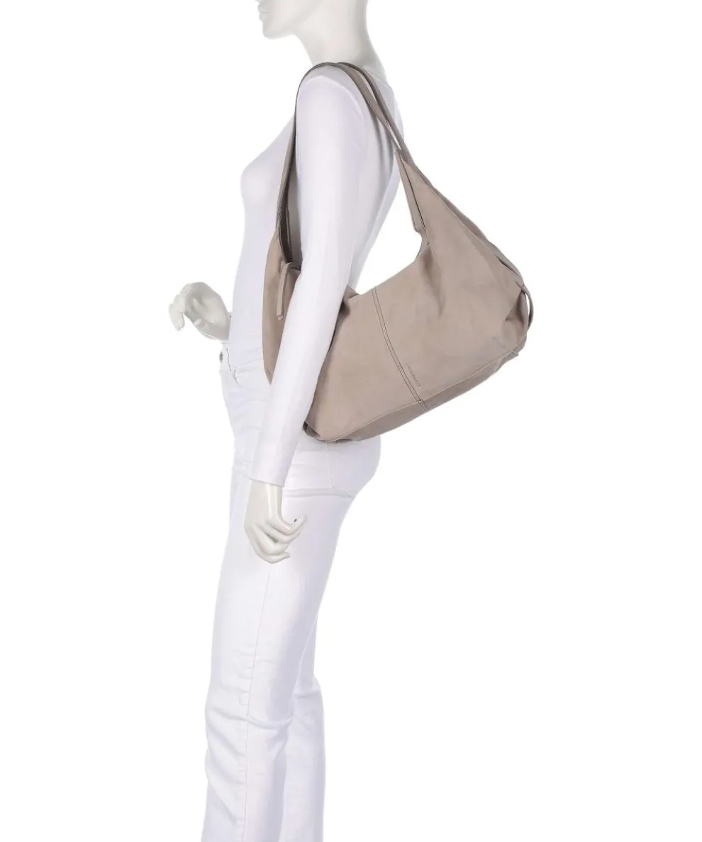 Best to come Hobo bag brushed leather taupe