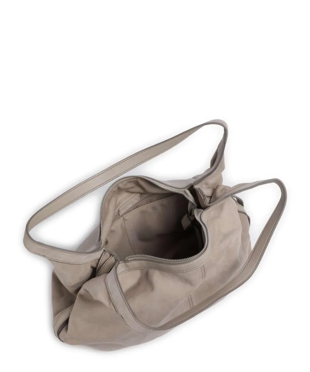 Best to come Hobo bag brushed leather taupe