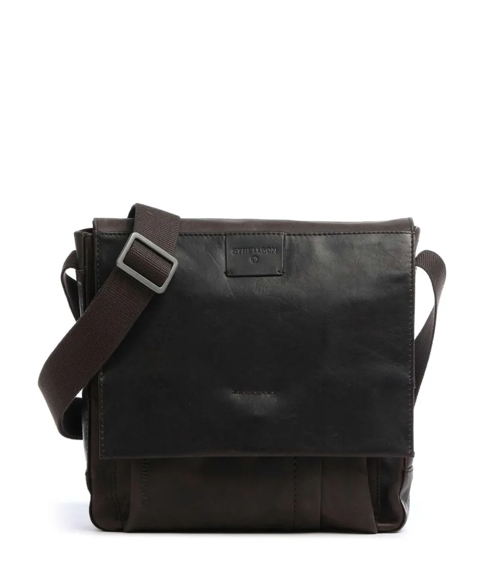 Brick Lane Crossbody bag leather dark brown