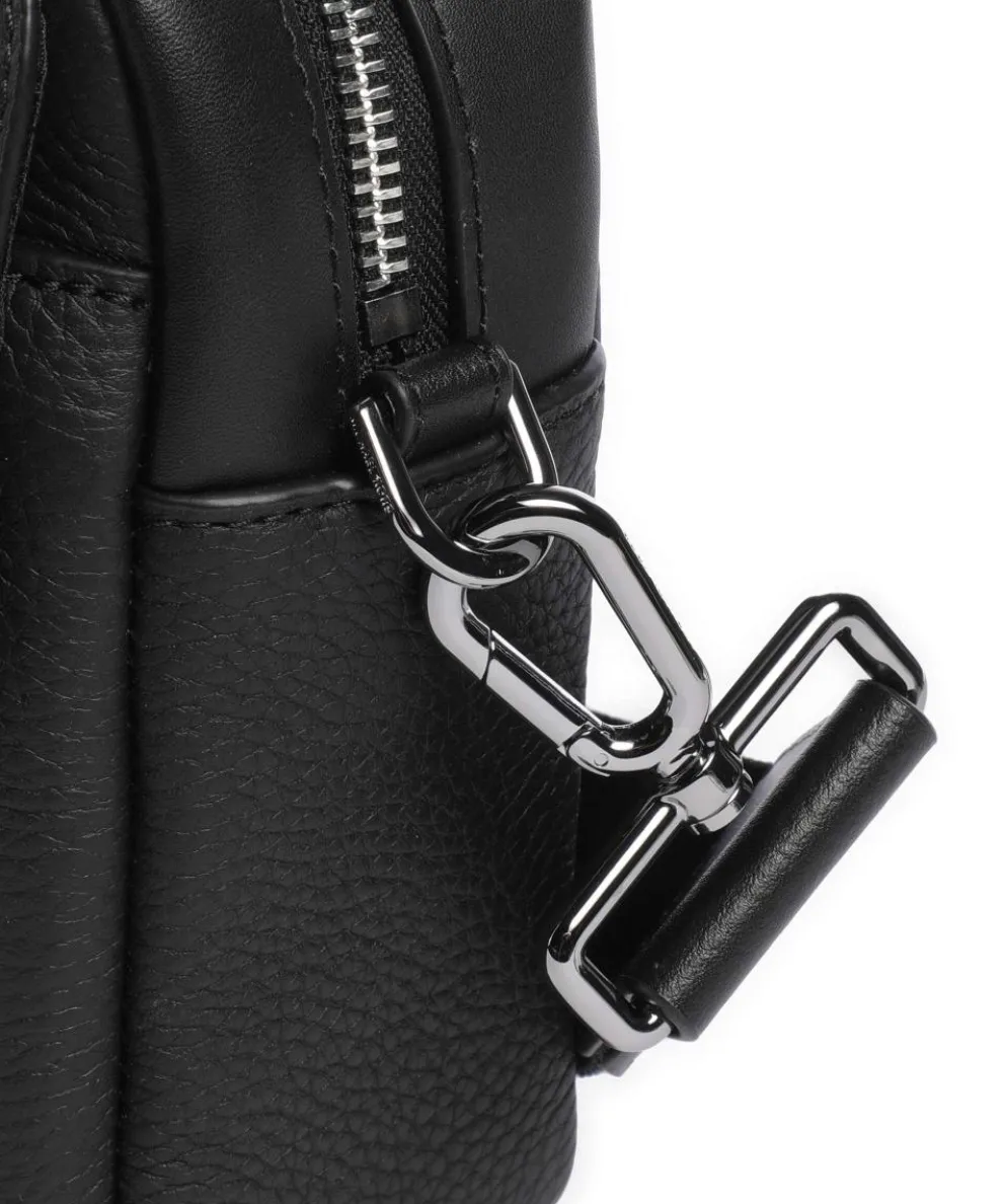 Hudson Crossbody bag grained cow leather black