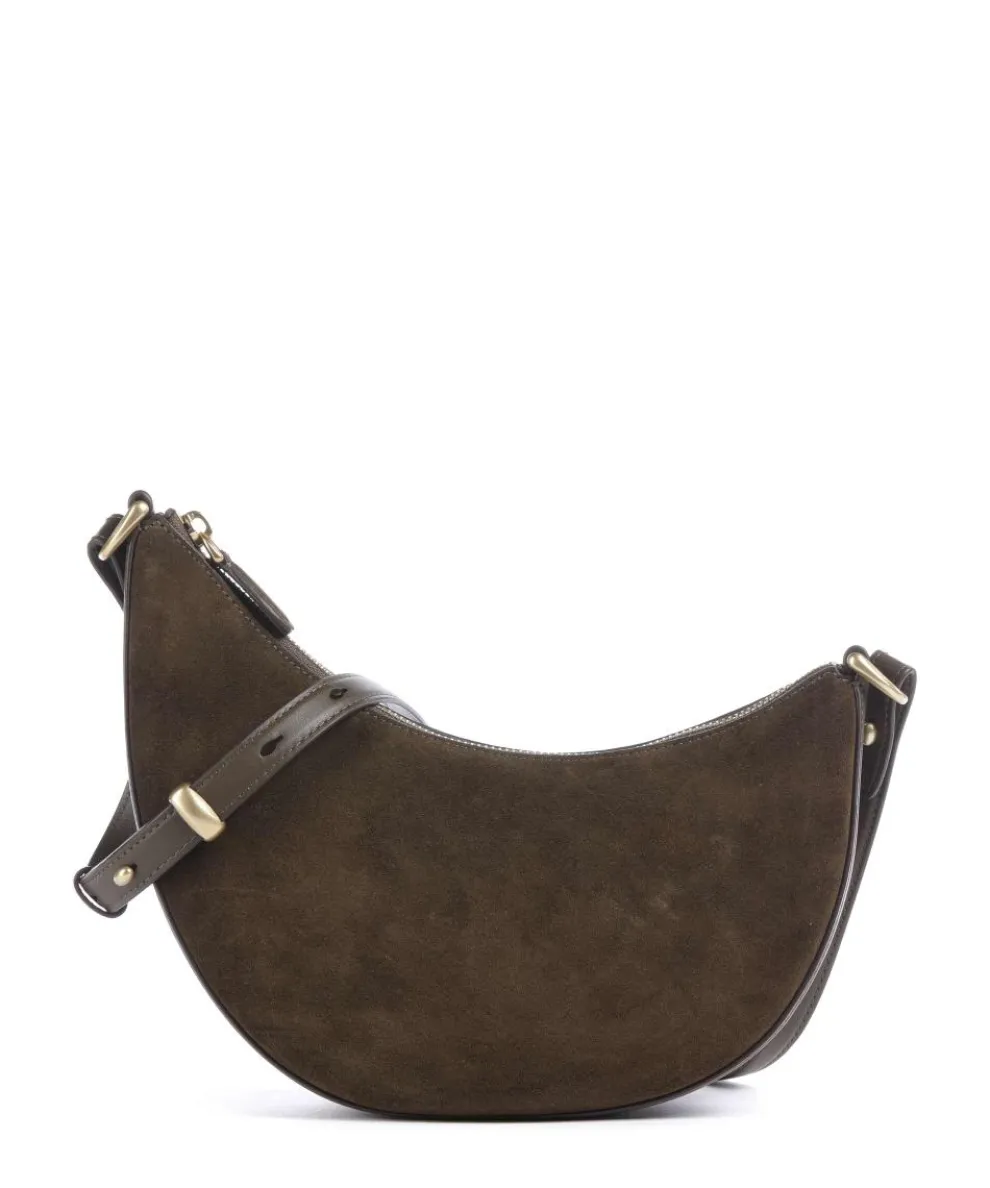Hug Crossbody bag brushed cow leather dark brown