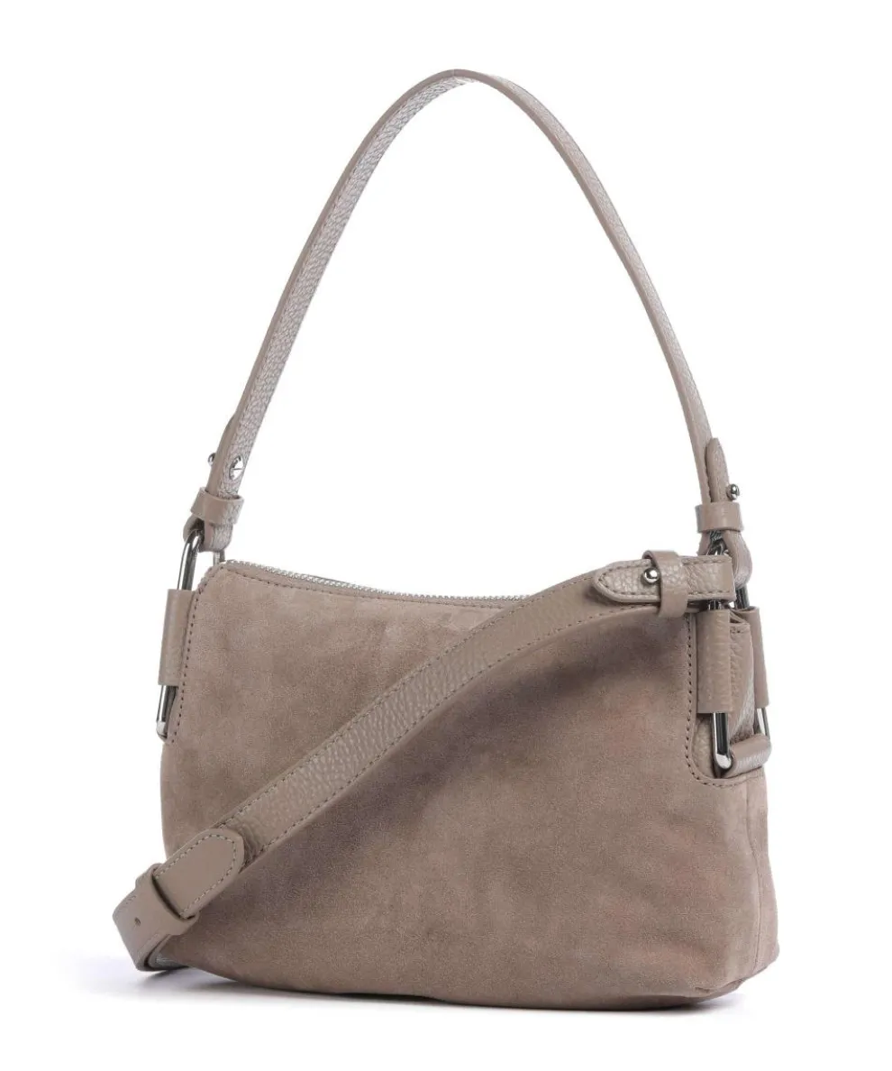Rebekka Suede Shoulder bag brushed cow leather taupe