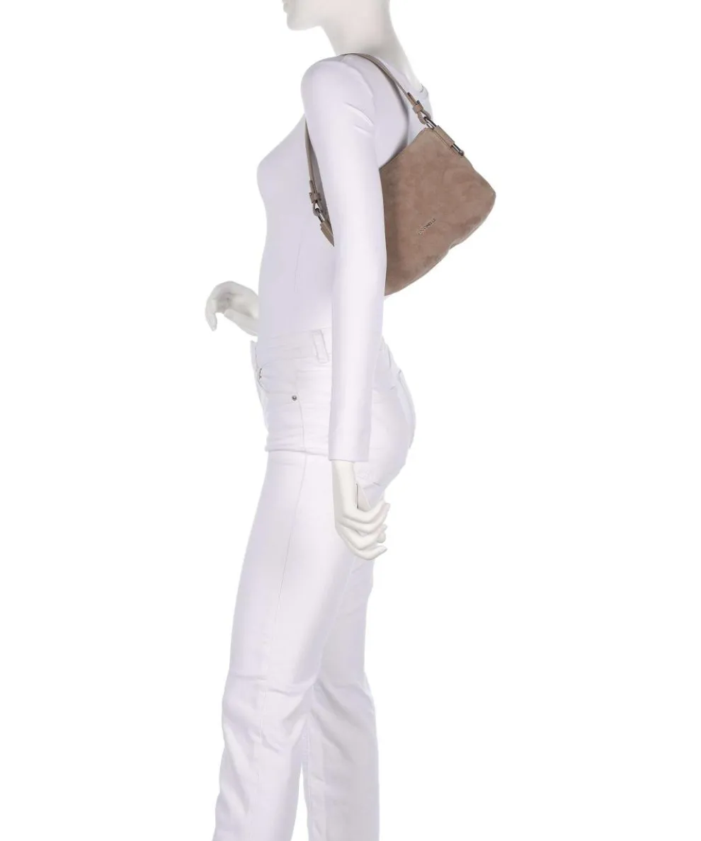 Rebekka Suede Shoulder bag brushed cow leather taupe