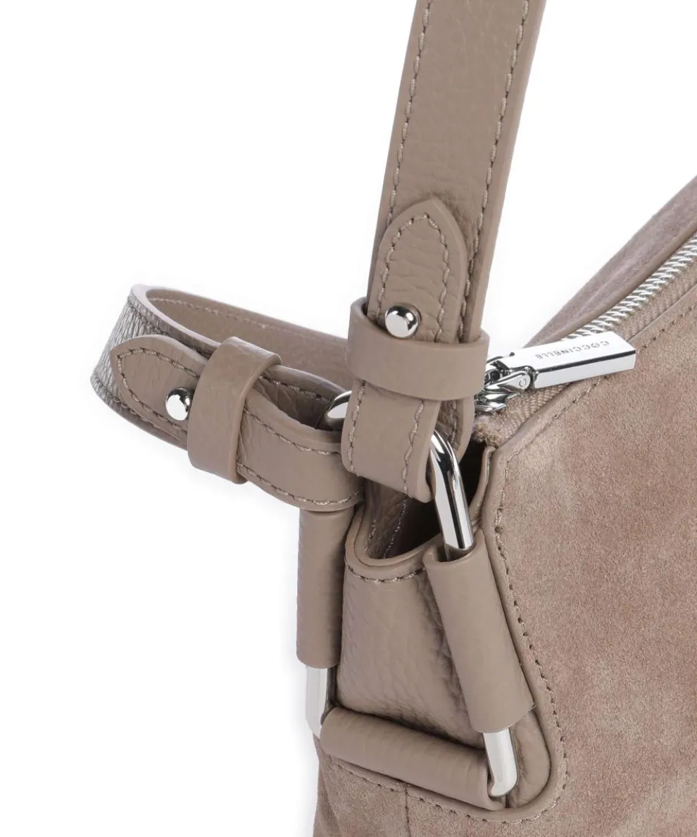 Rebekka Suede Shoulder bag brushed cow leather taupe