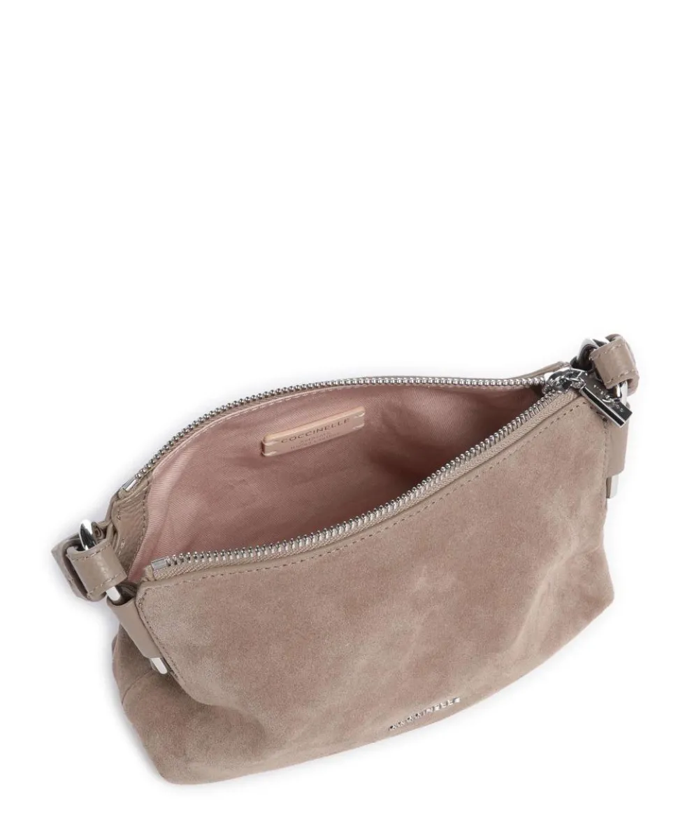 Rebekka Suede Shoulder bag brushed cow leather taupe