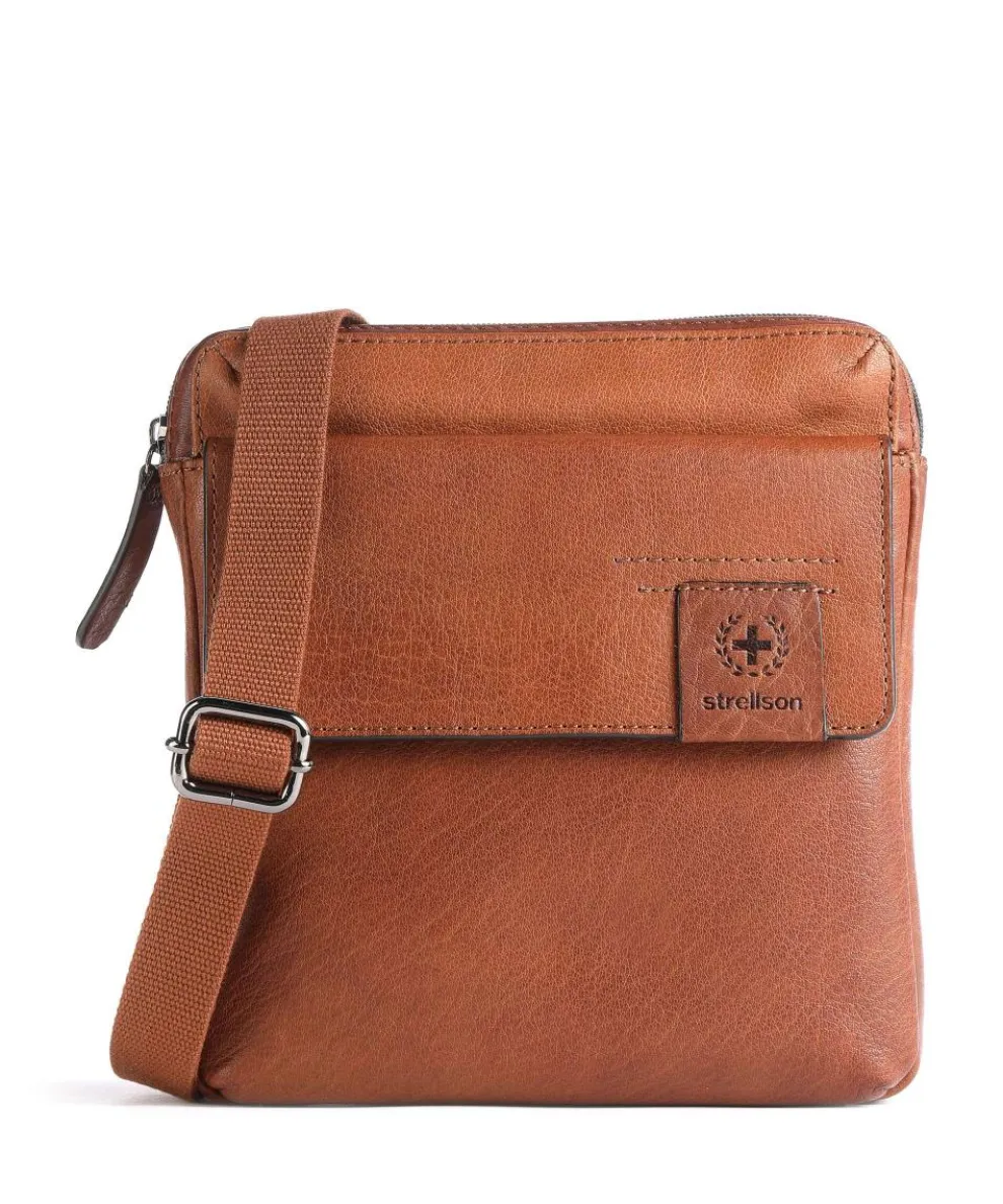 Hyde Park Crossbody bag grained cow leather brown