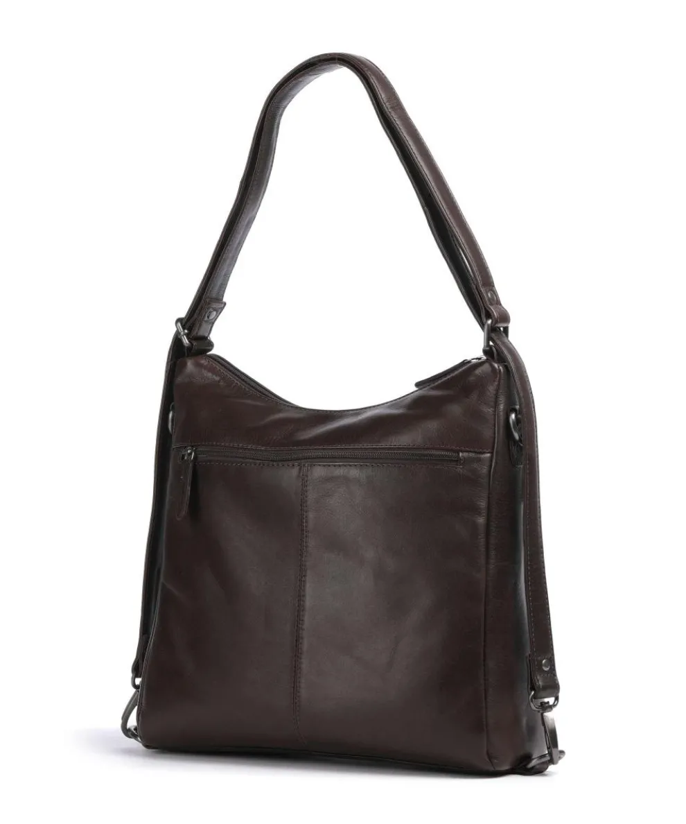 Novum Letizia Backpack bag leather dark brown