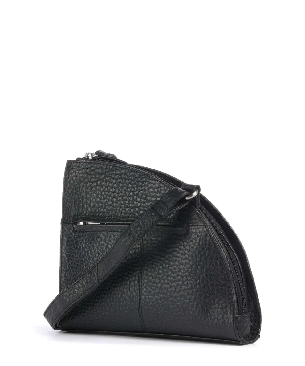 Hirsch Britney Crossbody bag grained leather black