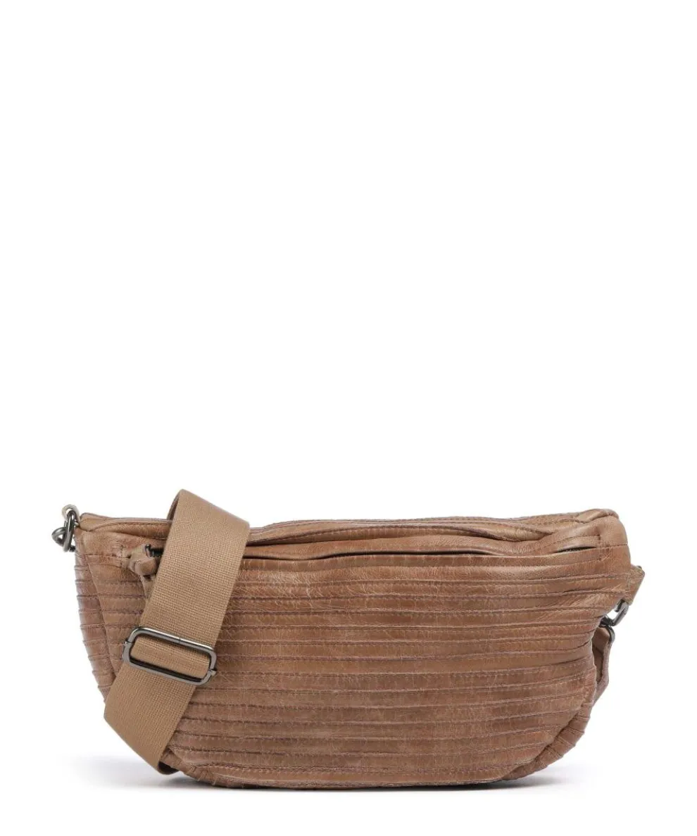Check My Bag mini Crossbody bag grained leather caramel