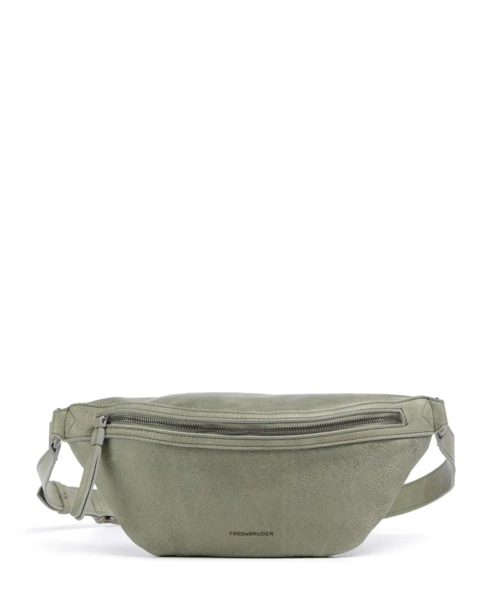 My old Friend Crossbody bag grained leather greygreen