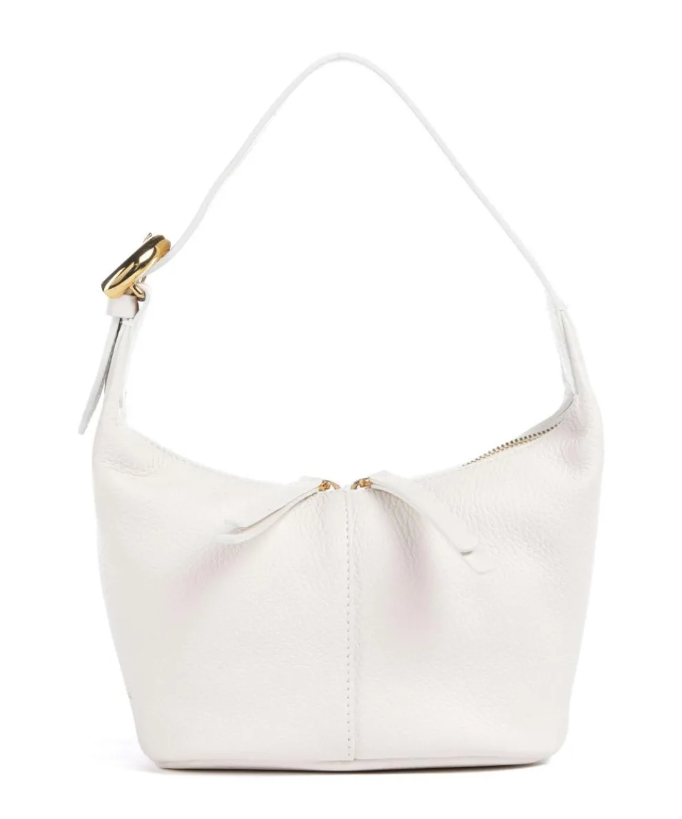 Fernanda Shoulder bag grained leather white