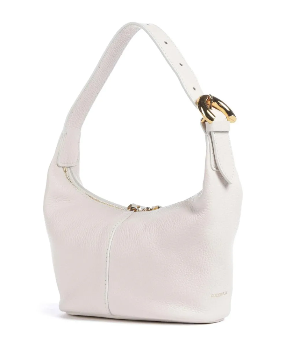 Fernanda Shoulder bag grained leather white