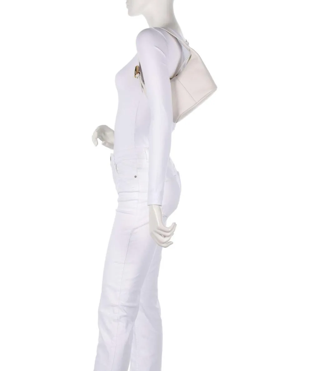 Fernanda Shoulder bag grained leather white