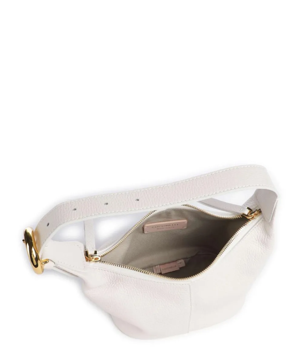 Fernanda Shoulder bag grained leather white