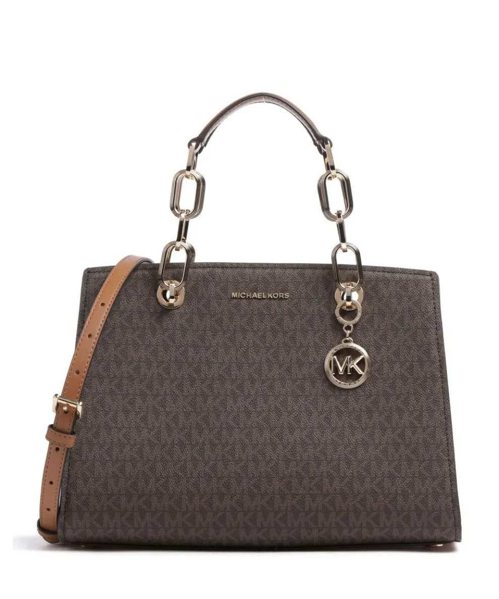 Cynthia Handbag canvas dark brown