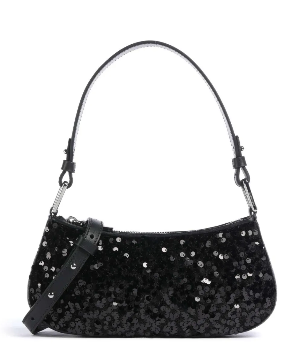 Merveille Shoulder bag fine grain leather black