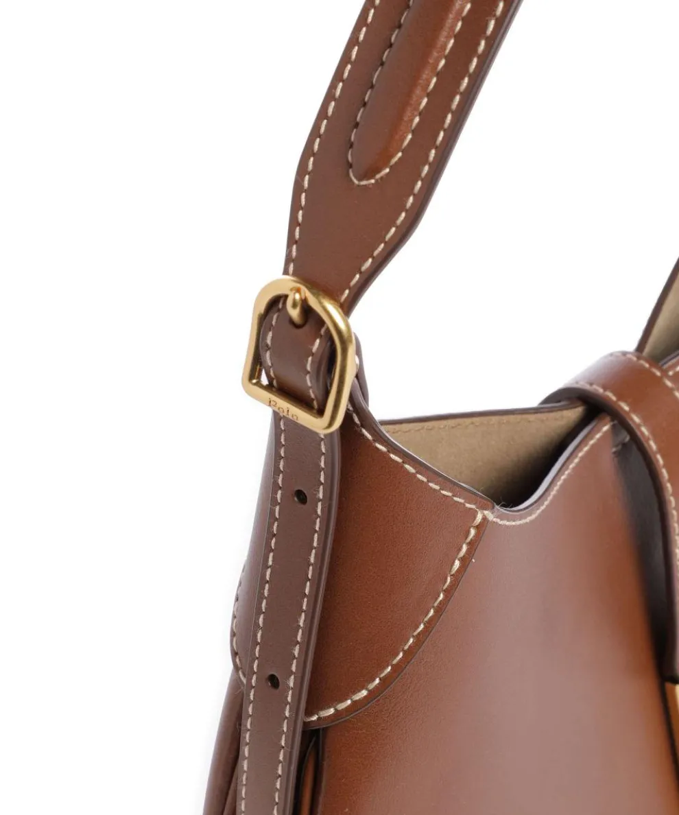 ID Collection Small Shoulder bag fine grain cow leather brown