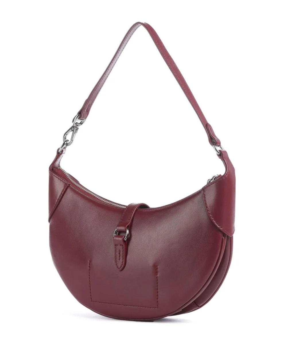 ID Collection Small Shoulder bag fine grain cow leather bordeaux red
