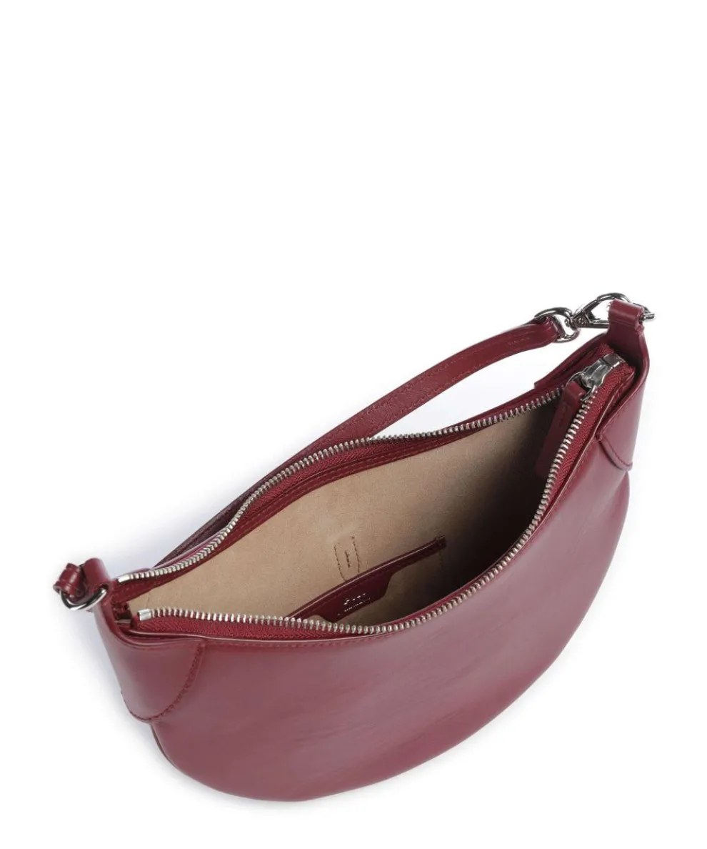 ID Collection Small Shoulder bag fine grain cow leather bordeaux red