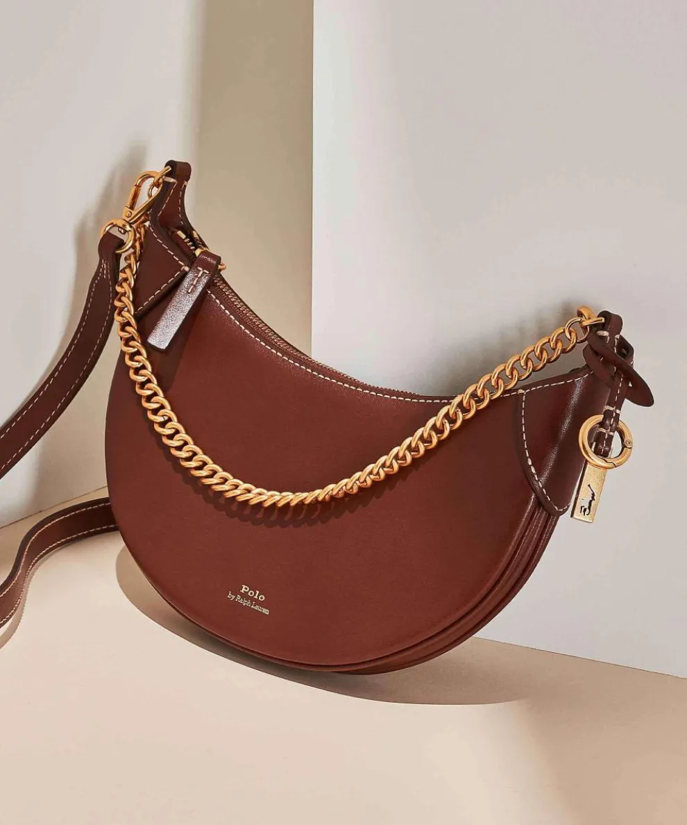 ID Collection Small Shoulder bag fine grain cow leather brown