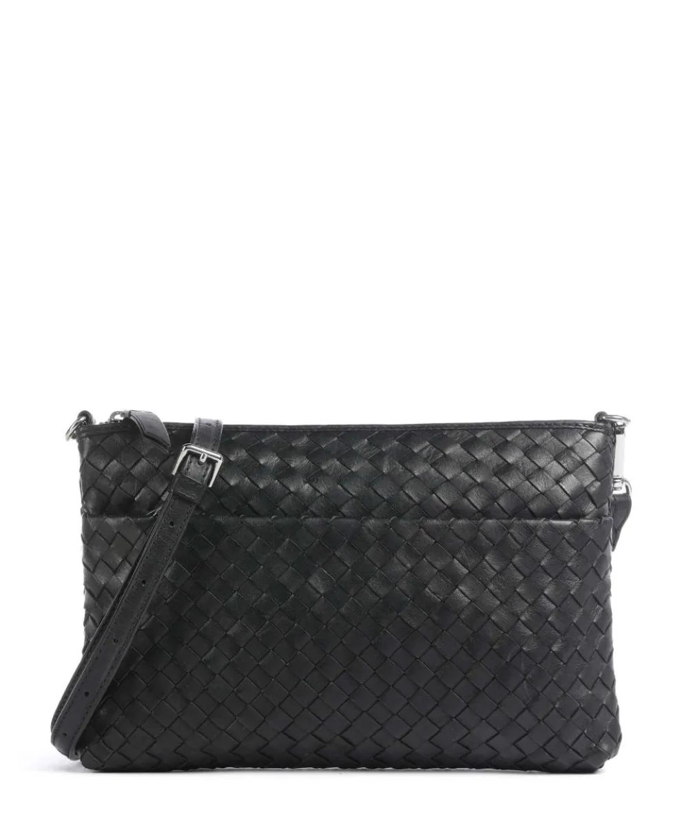 Karima Crossbody bag fine grain cow leather black